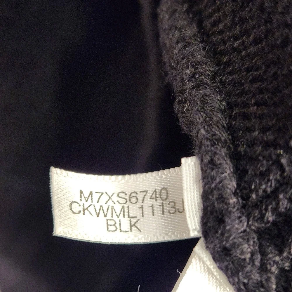 Calvin Klein‎ Cowl Neck Sweater Women's S Black Long Sleeve Heavy Knit Classic